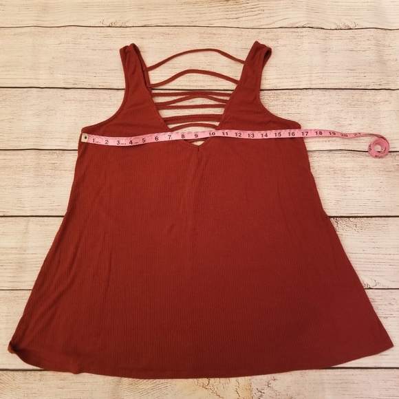 Socialite Rust Tank Top - Picture 2 of 5